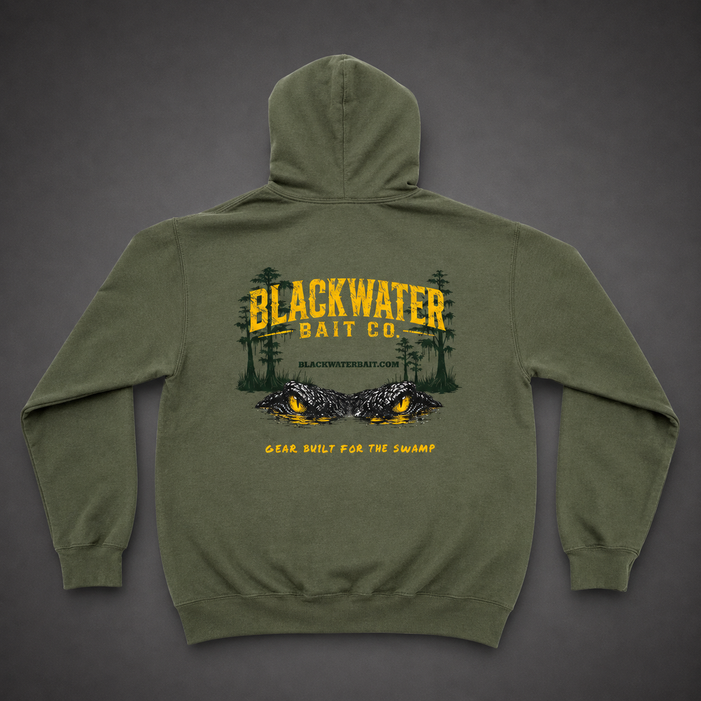 Blackwater Bait Co. Heavy Blend Hoodie- Military Green