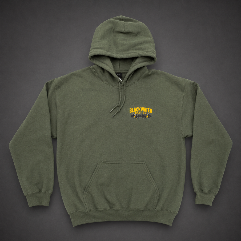 Blackwater Bait Co. Heavy Blend Hoodie- Military Green